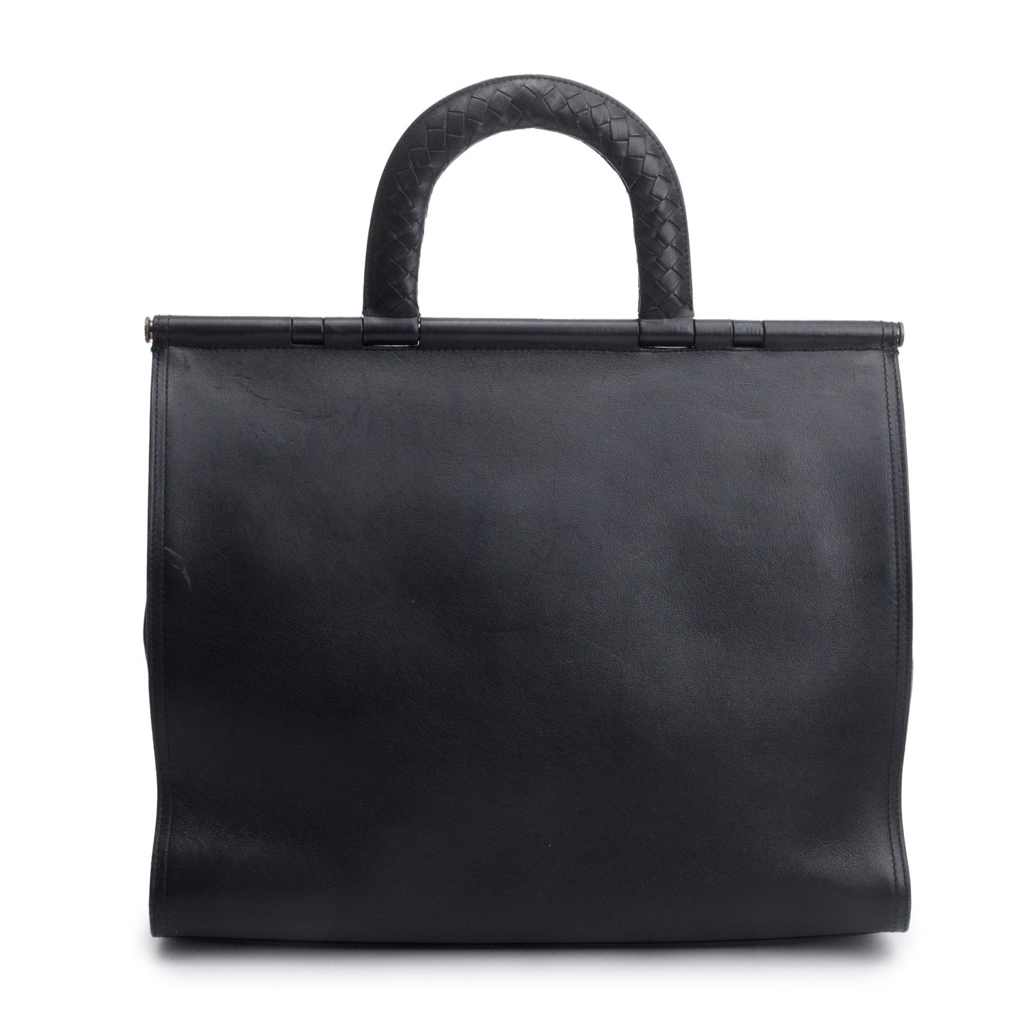 Bottega Veneta Brown Leather Top Handle Briefcase