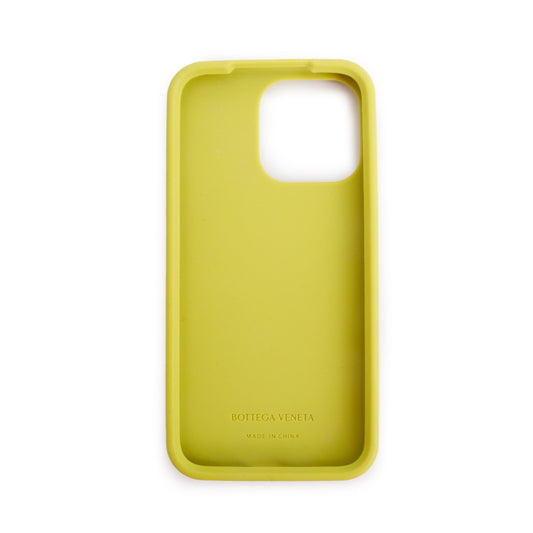 Bottega Veneta Green Intreccio Rubber Silicon iPhone Case