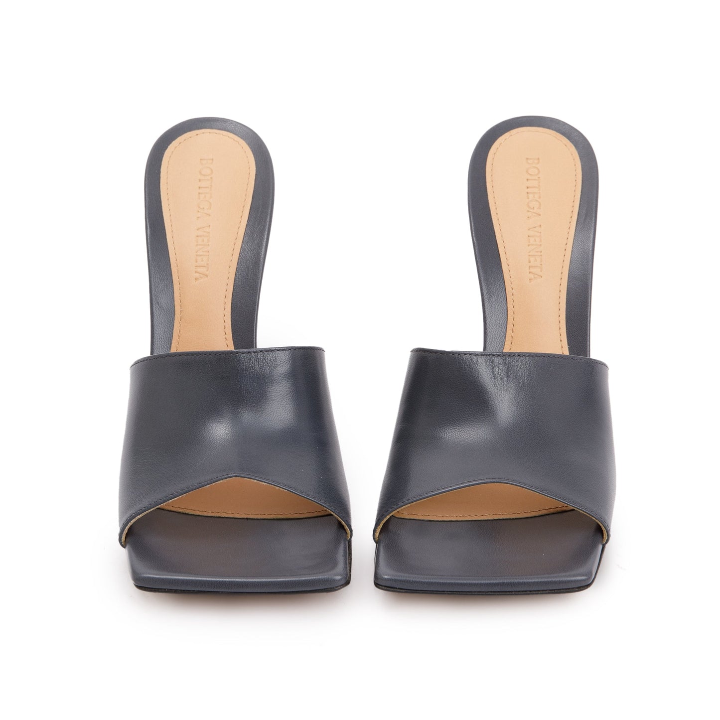 Bottega Veneta Grey Nappa Leather Stretch Mule, Size 36