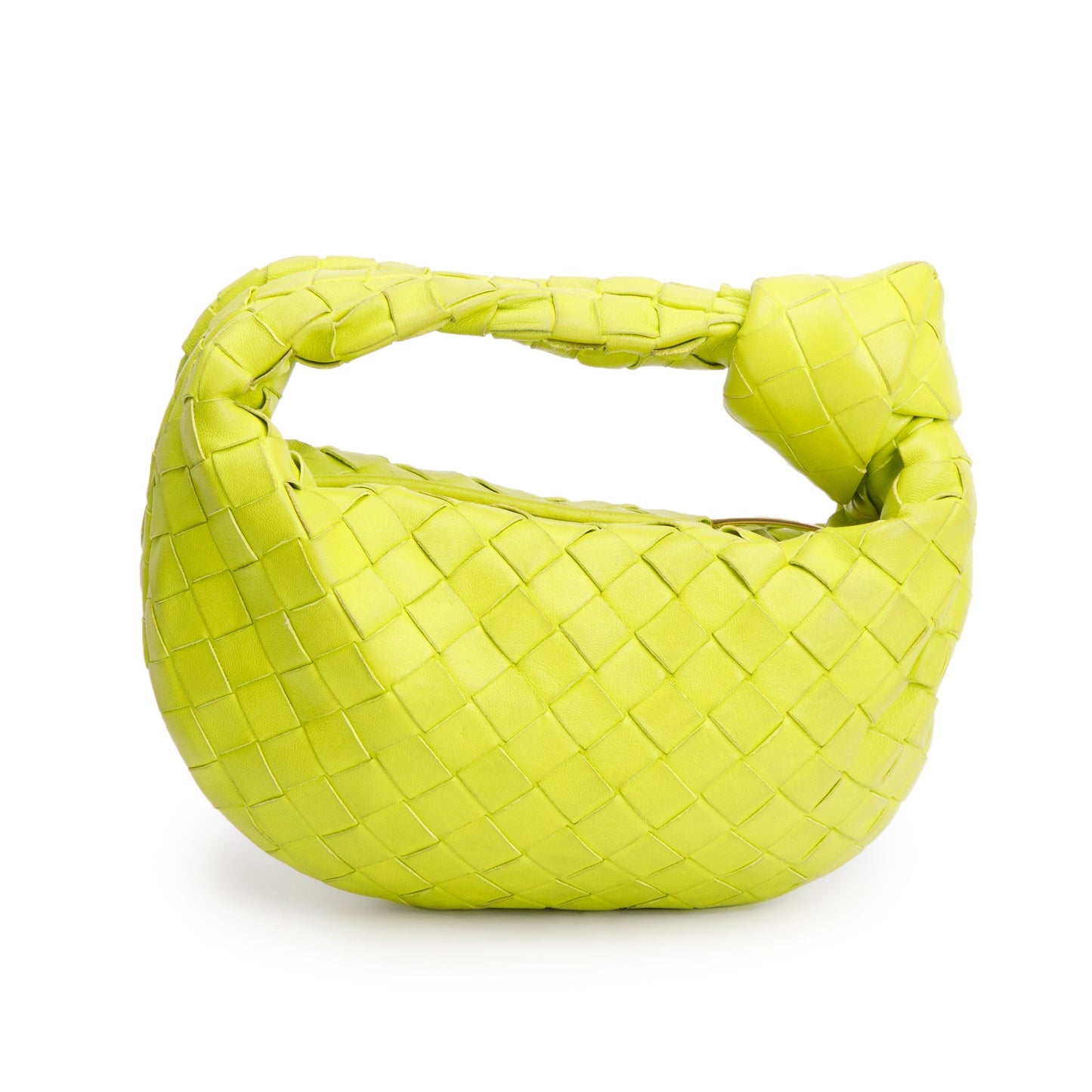 Bottega Veneta Kiwi Intrecciato Leather Mini Jodie Bag