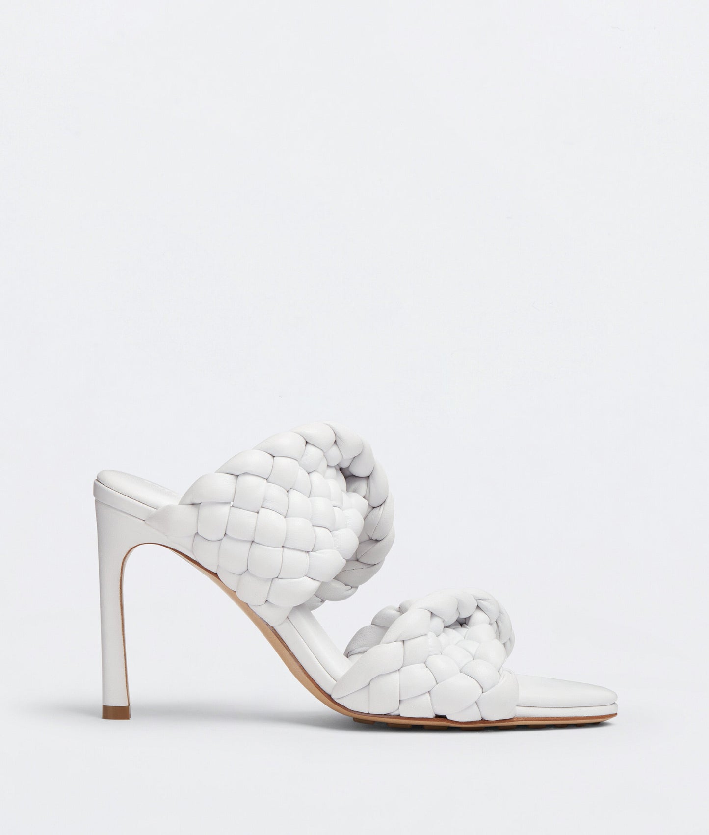 Bottega Veneta BV Curve Sandals in Optic White