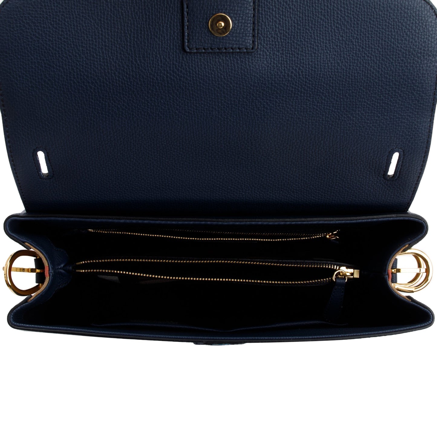 Burberry 2022 Blue Derby Calfskin House Check Medium Camberley Bag