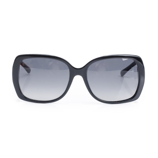 Burberry B 1160 Check/Black Acetate Rectangular Sunglasses