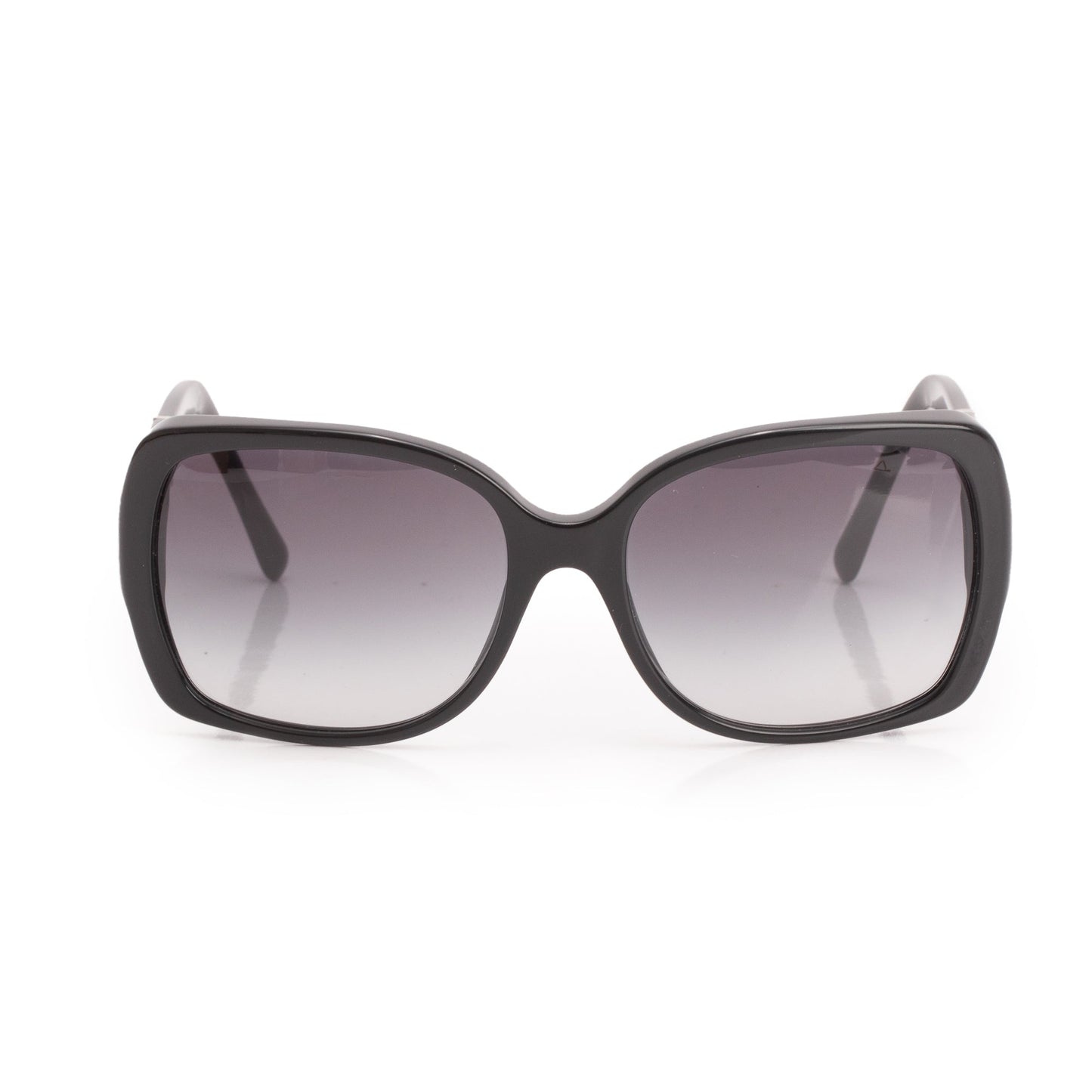 Burberry B 4160 Black Check Acetate Rectangular Sunglasses