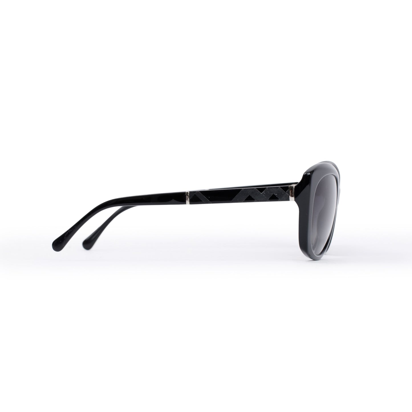 Burberry B 4164 Black Acetate Cat-Eye Sunglasses