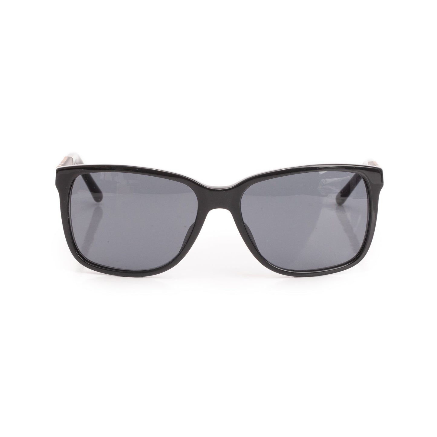 Burberry B 4181 Check/Black Acetate Rectangular Sunglasses