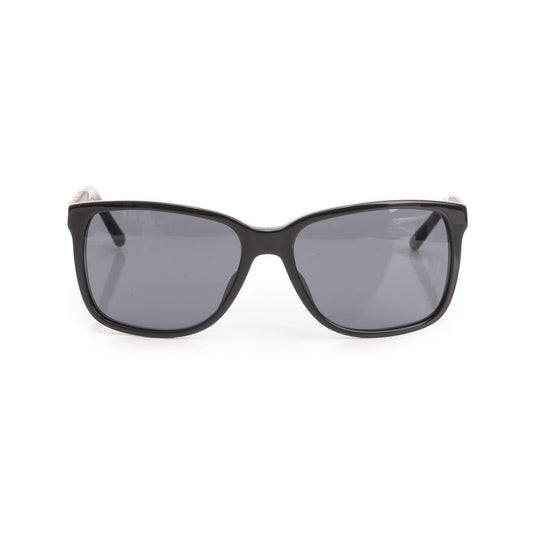 Burberry B 4181 Check/Black Acetate Rectangular Sunglasses