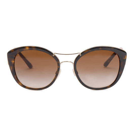 Burberry B 4251-Q Check & Havana Acetate Cat-Eye Sunglasses