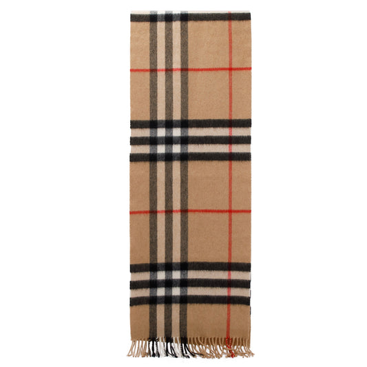 Burberry Beige Giant House Check Cashmere Scarf