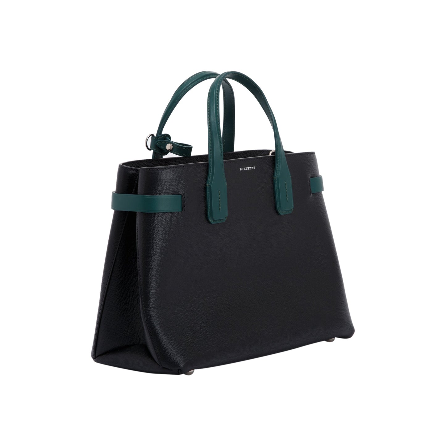Burberry Bi-Color Leather Medium Banner Tote