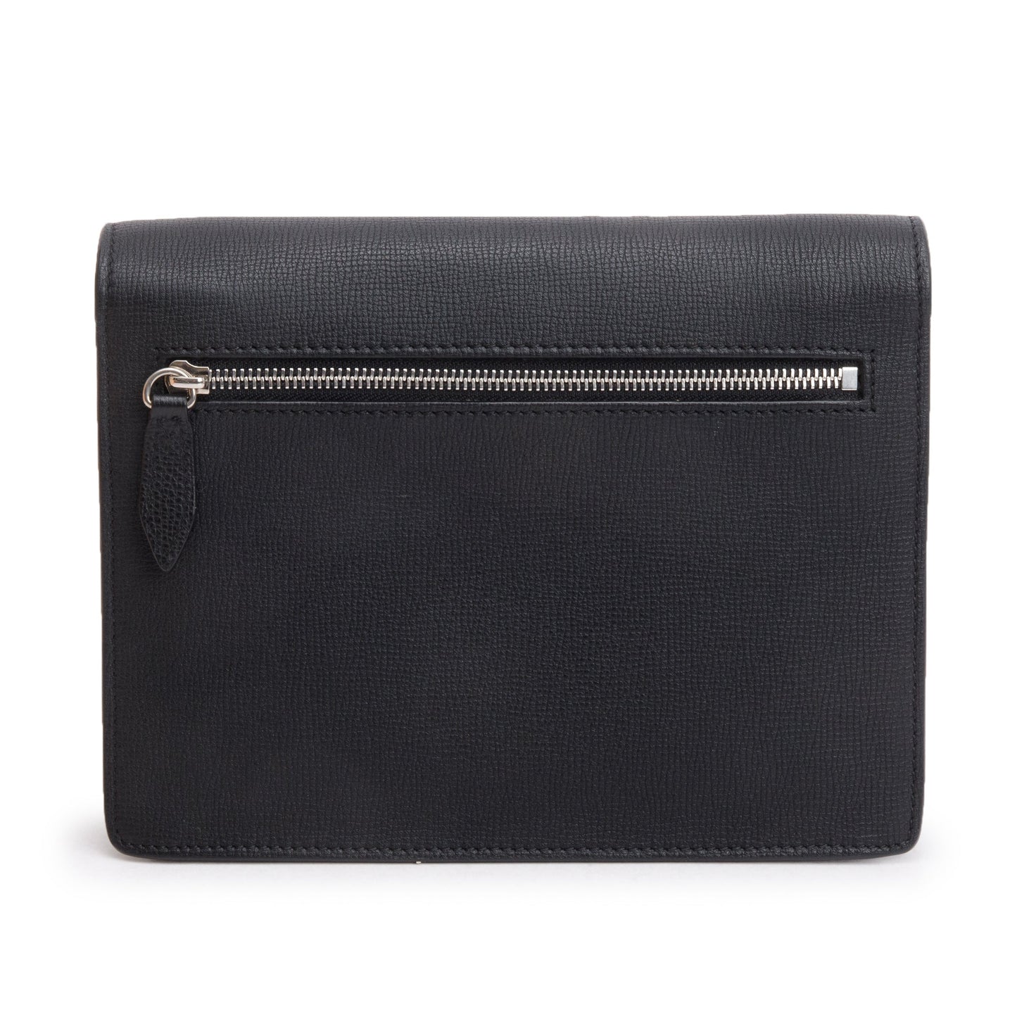 Burberry Black Calfskin House Check Macken Crossbody Bag