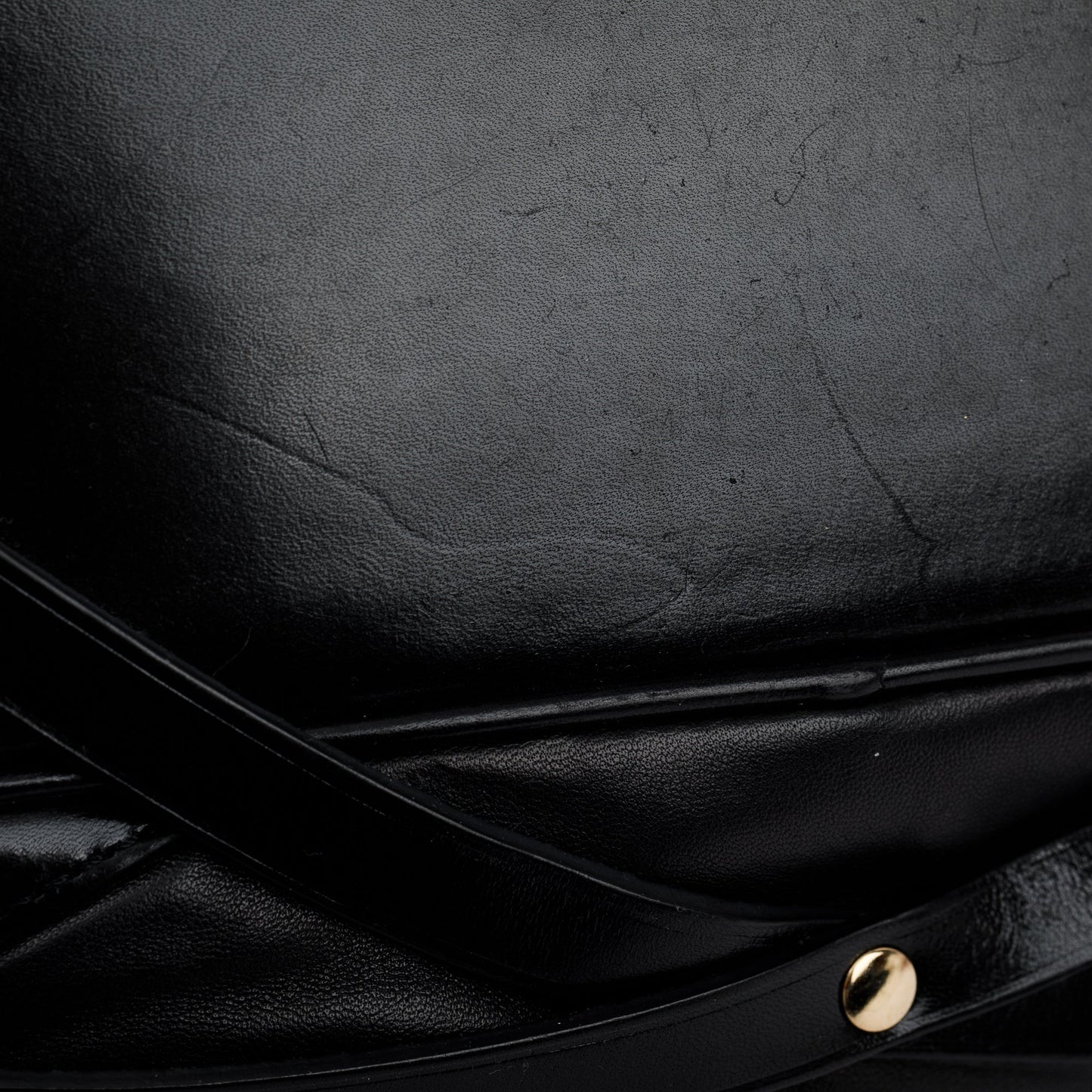 Burberry Black Calfskin Leather Bridle Gosford Hobo Bag