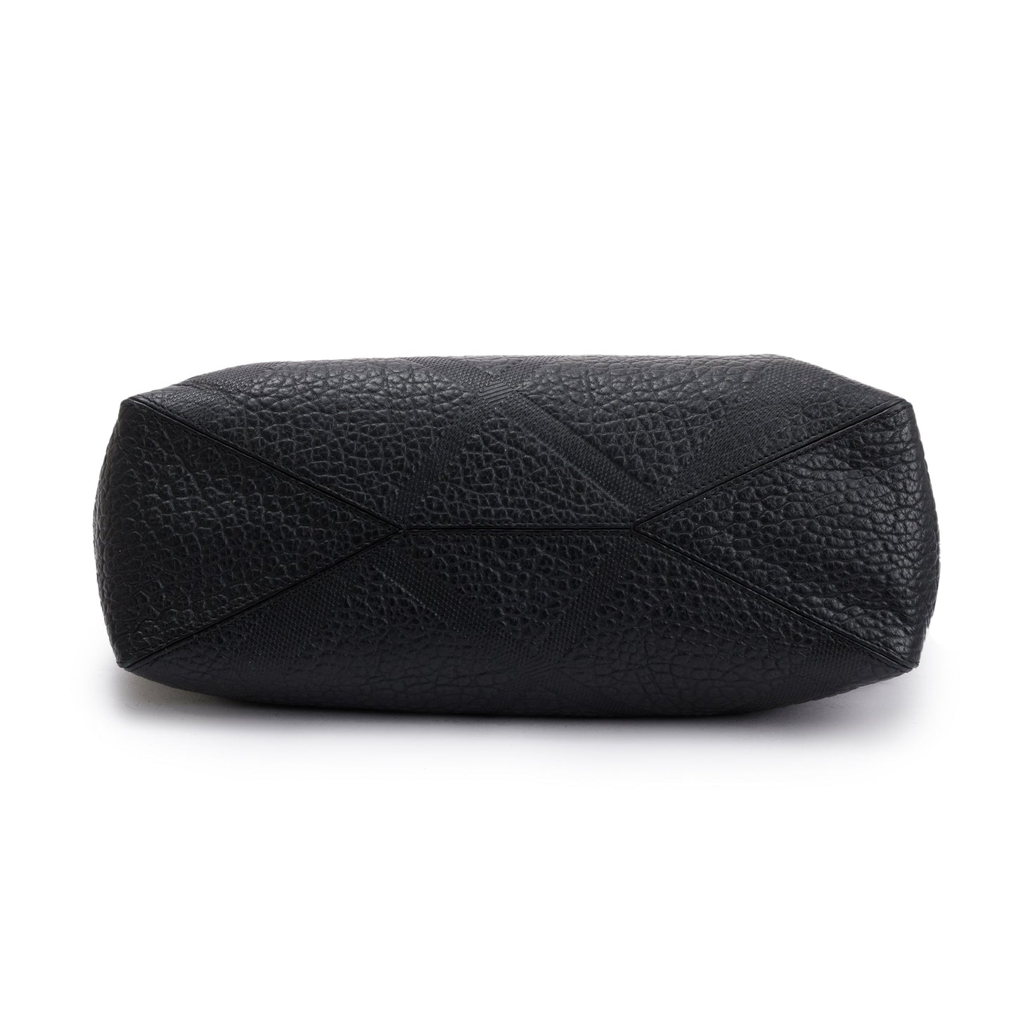 Burberry Black Check Embossed Leather Medium Dewsbury Convertible Tote