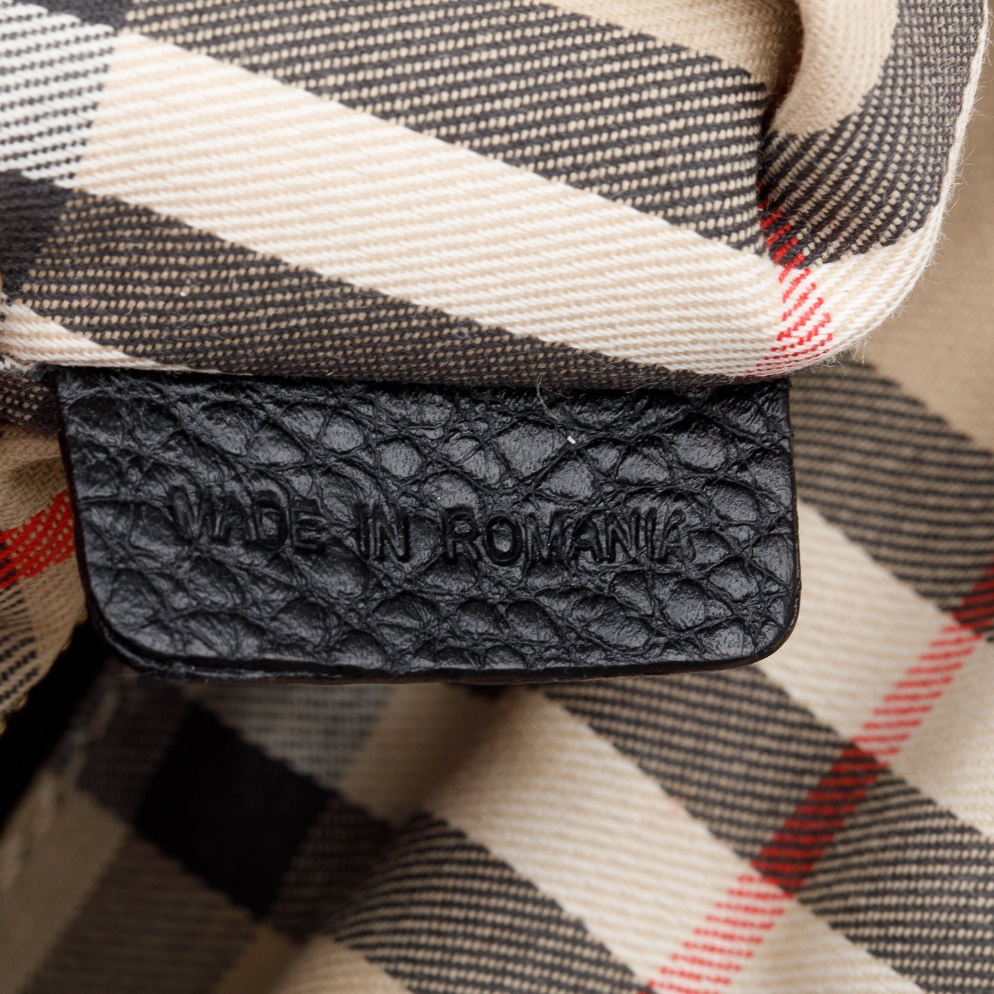 Burberry Black Grained Leather Greenwood Small Bowling Bag