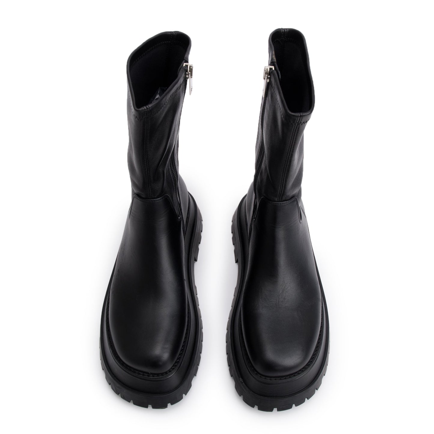 Burberry Black Leather Alf Hurr Ankle Boots, Size 37