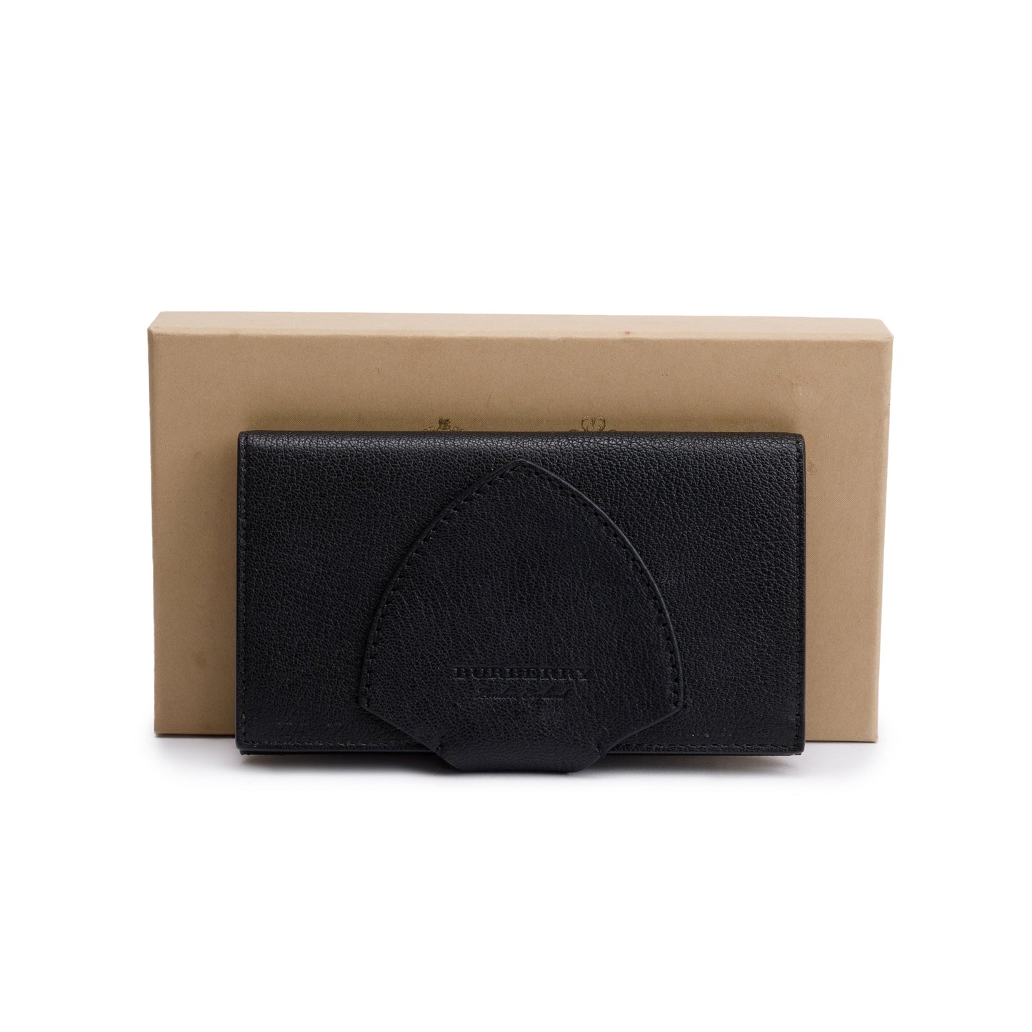 Burberry Black Leather Harlow Long Wallet