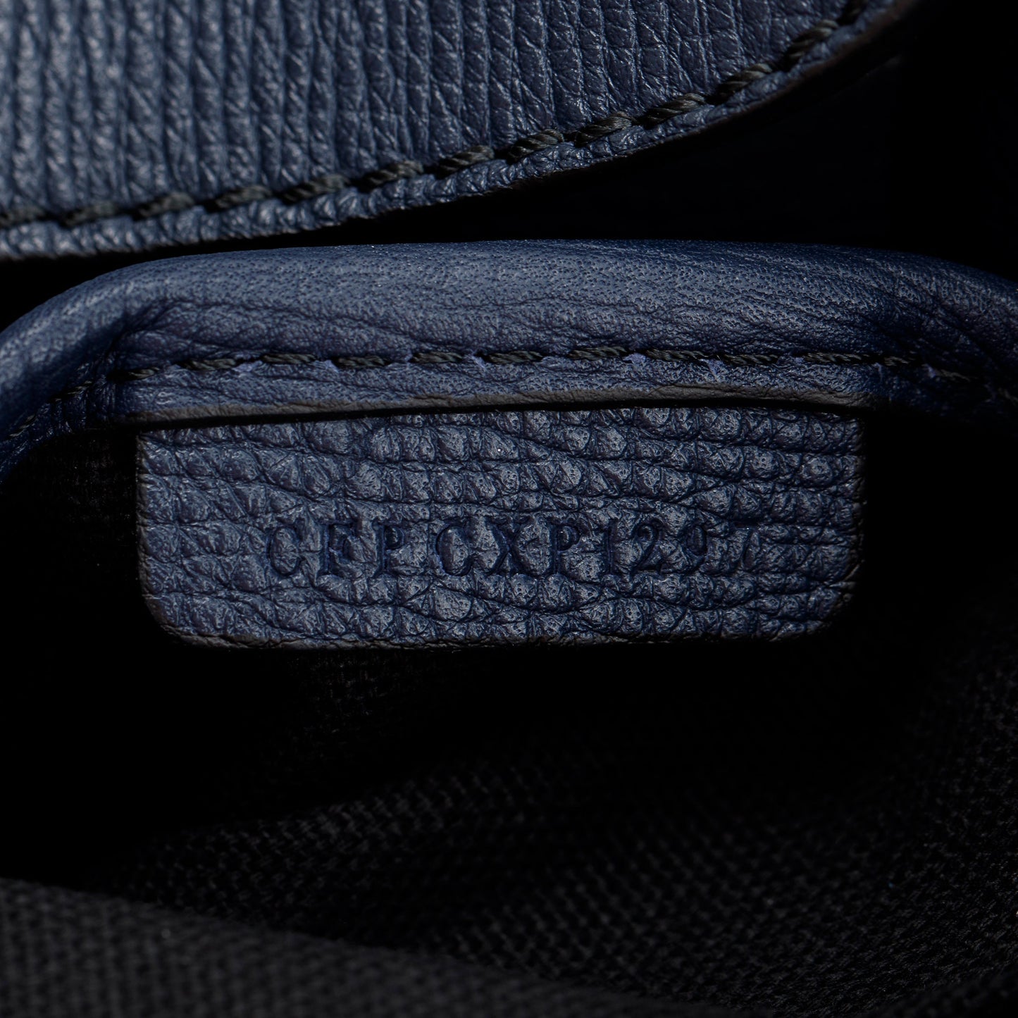 Burberry Blue Calfskin Small Camberley Bag