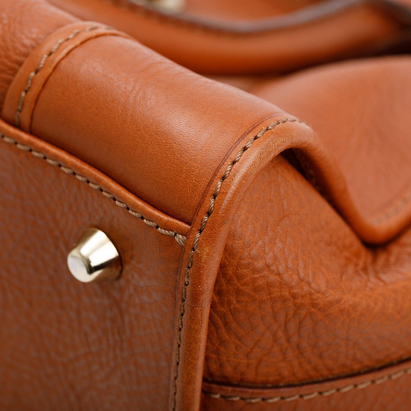 Burberry Brown Calfskin Leather Shoulder Bag