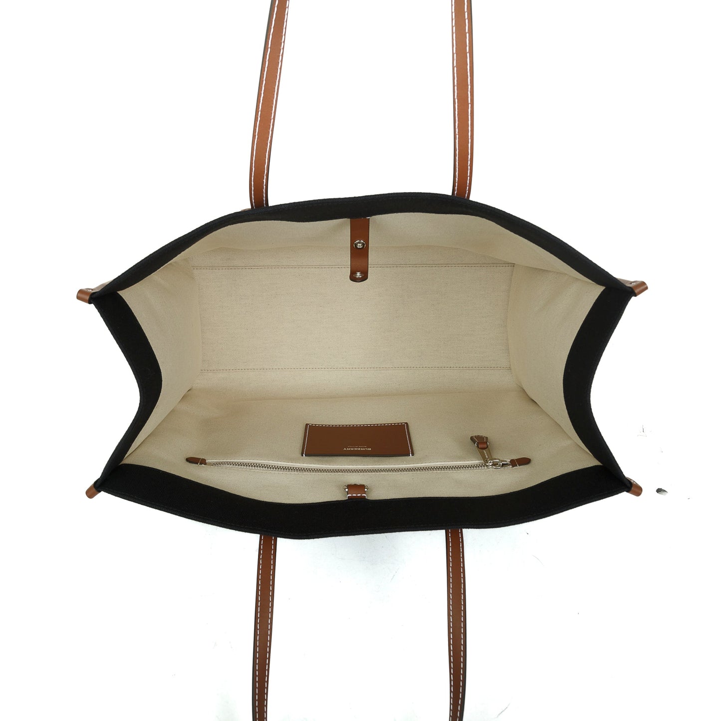 Burberry Canvas & Leather Medium Freya Tote