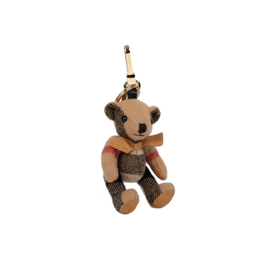 Burberry Cashmere Thomas Check Bear Bag Charm