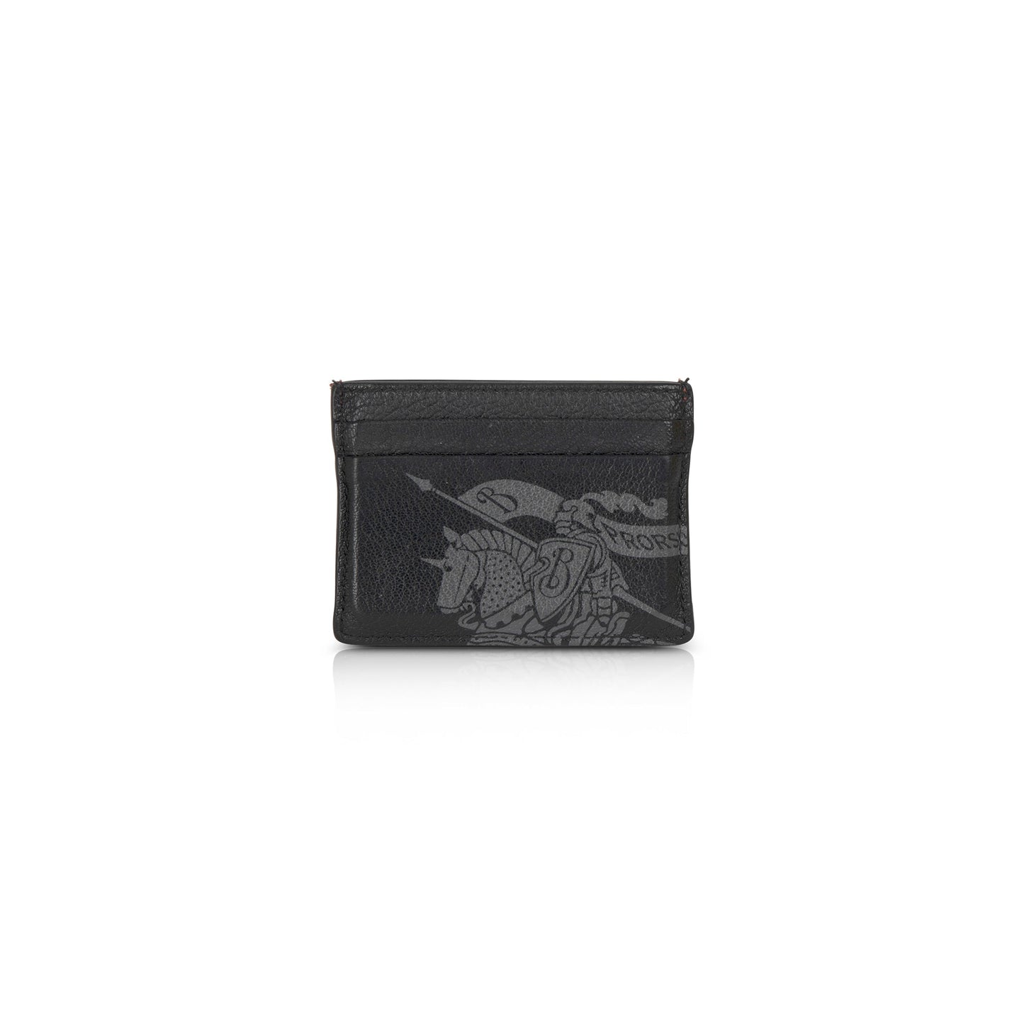 Burberry Crest Print Leather Card Case