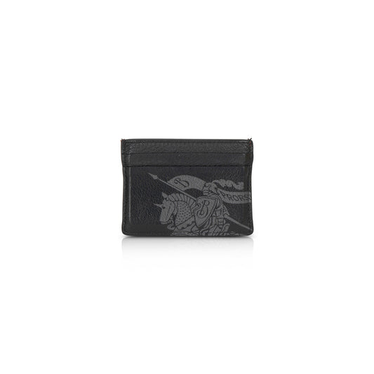 Burberry Crest Print Leather Card Case