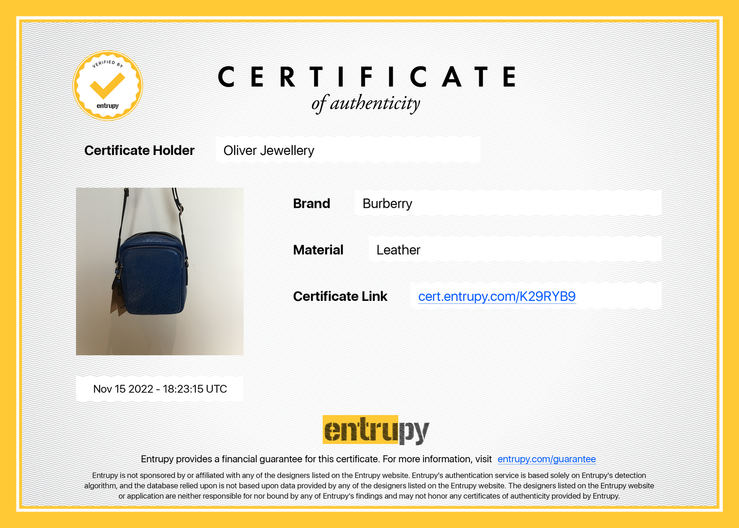 Burberry Embossed Leather TB Freddie Camera Crossbody