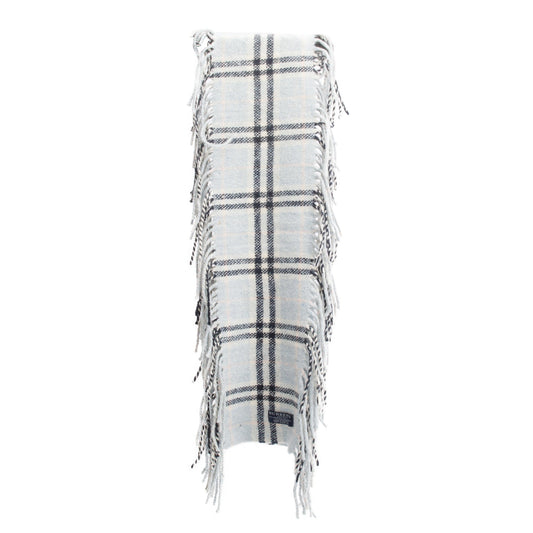 Burberry Grey  Multicolor House Check Cashmere Happy Scarf