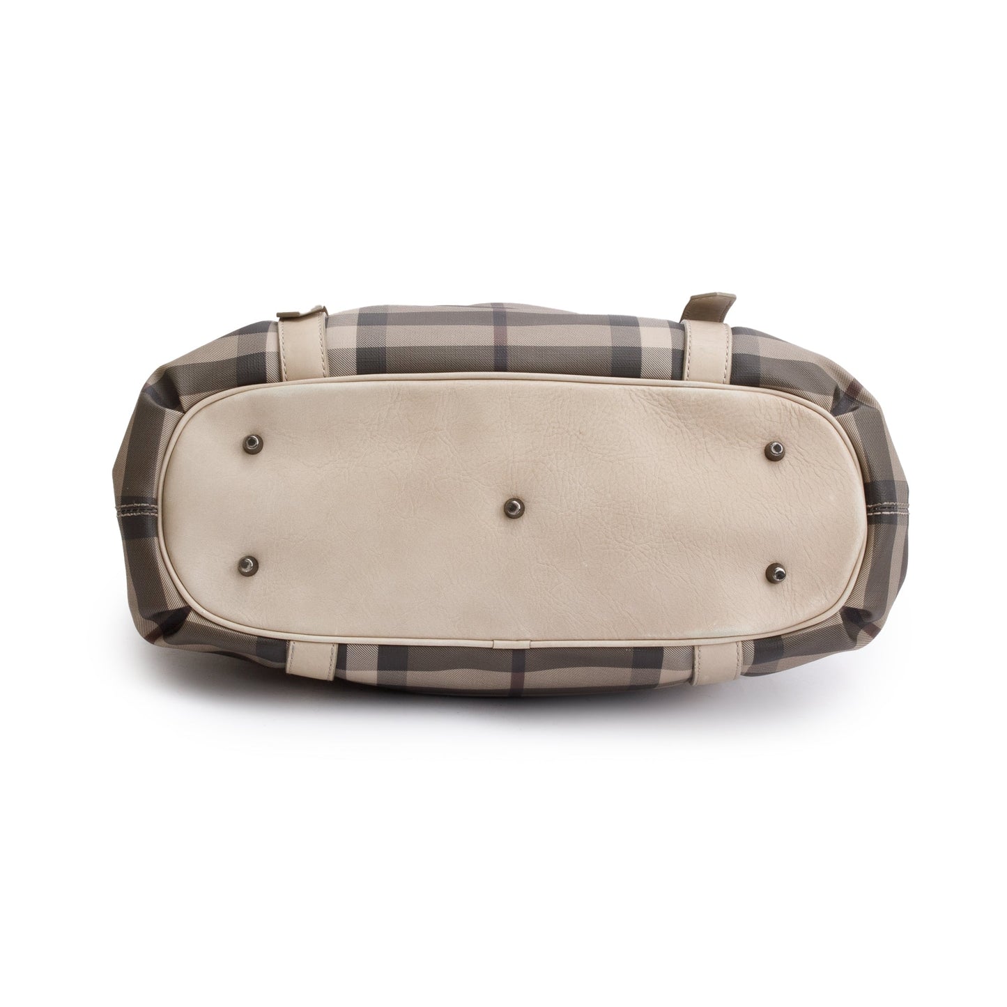 Burberry Grey Smoke Checked Medium Northfield Tote