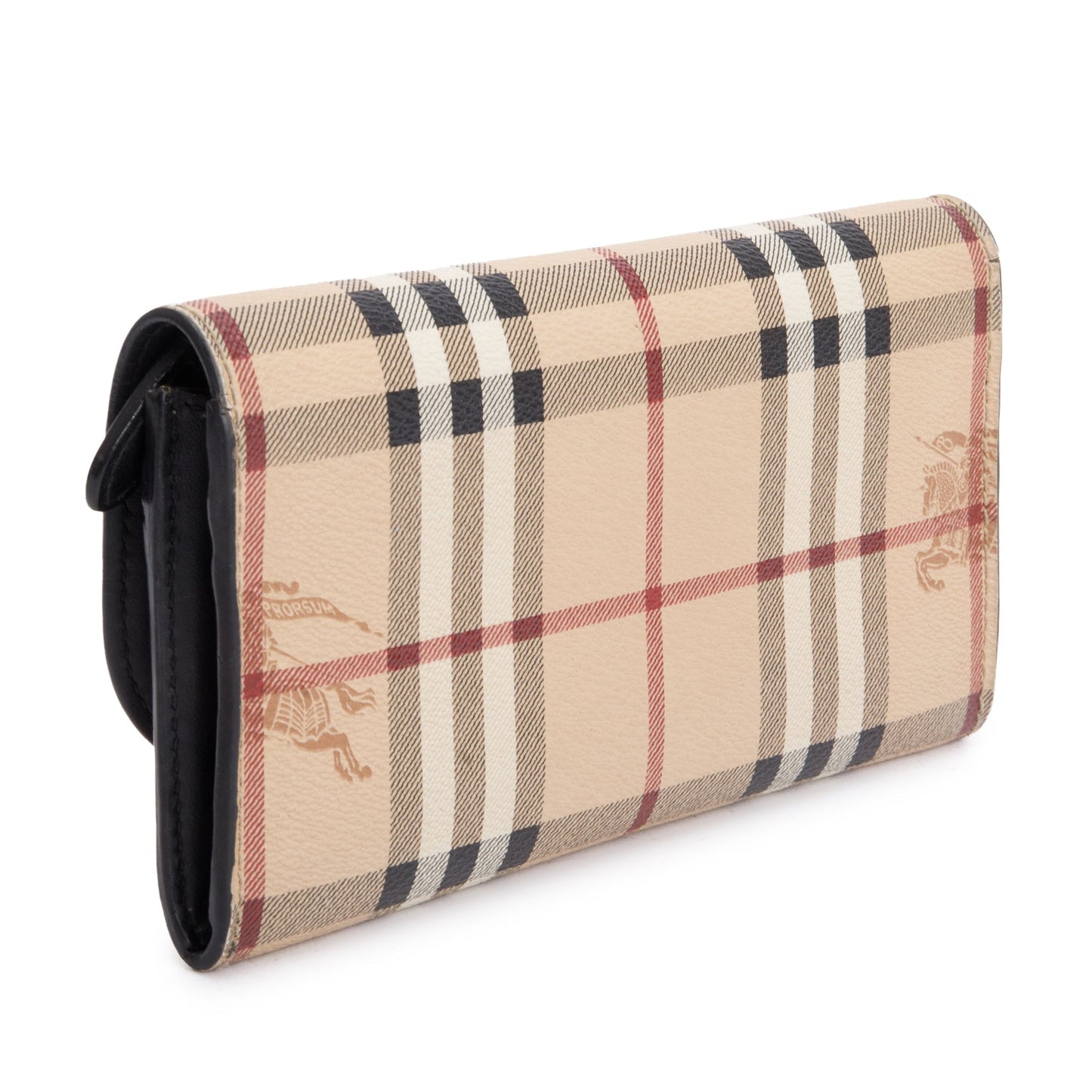 Burberry Haymarket Check Coated Canvas Harris Long Wallet