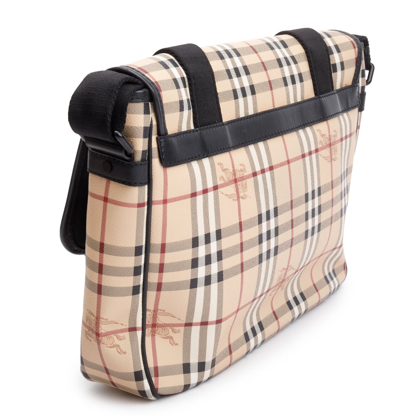 Burberry Haymarket Check Coated Canvas Messenger Bag
