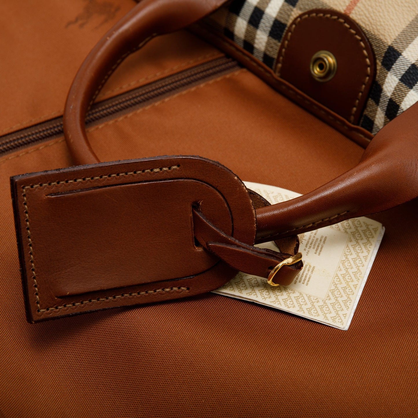 Burberry Haymarket Check Garment Bag