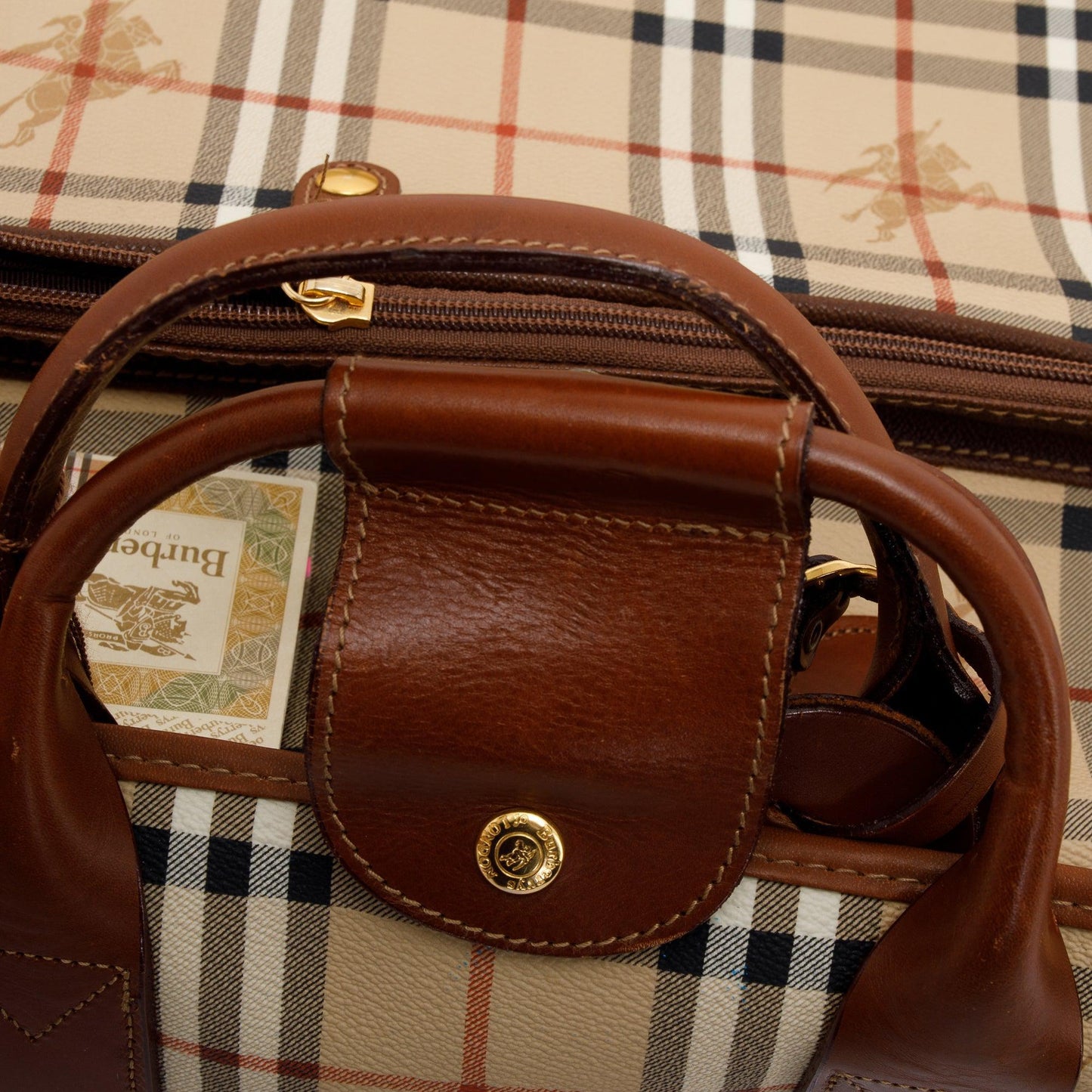 Burberry Haymarket Check Garment Bag