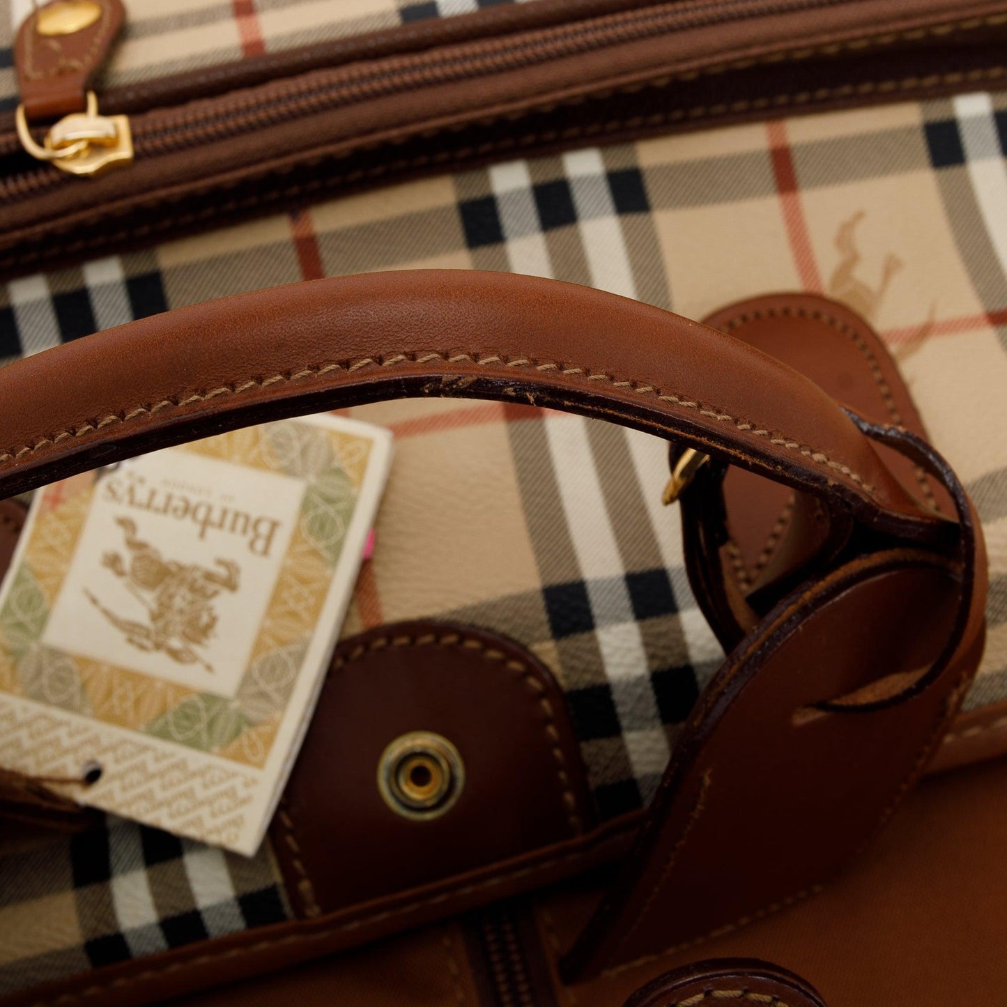 Burberry Haymarket Check Garment Bag