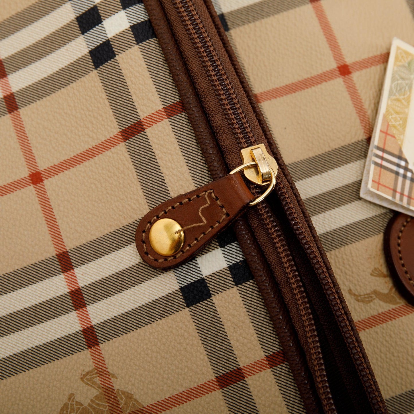 Burberry Haymarket Check Garment Bag