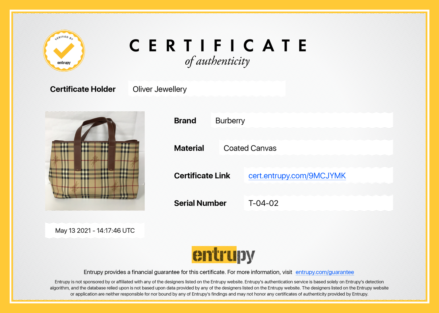 Burberry Haymarket Check Tote
