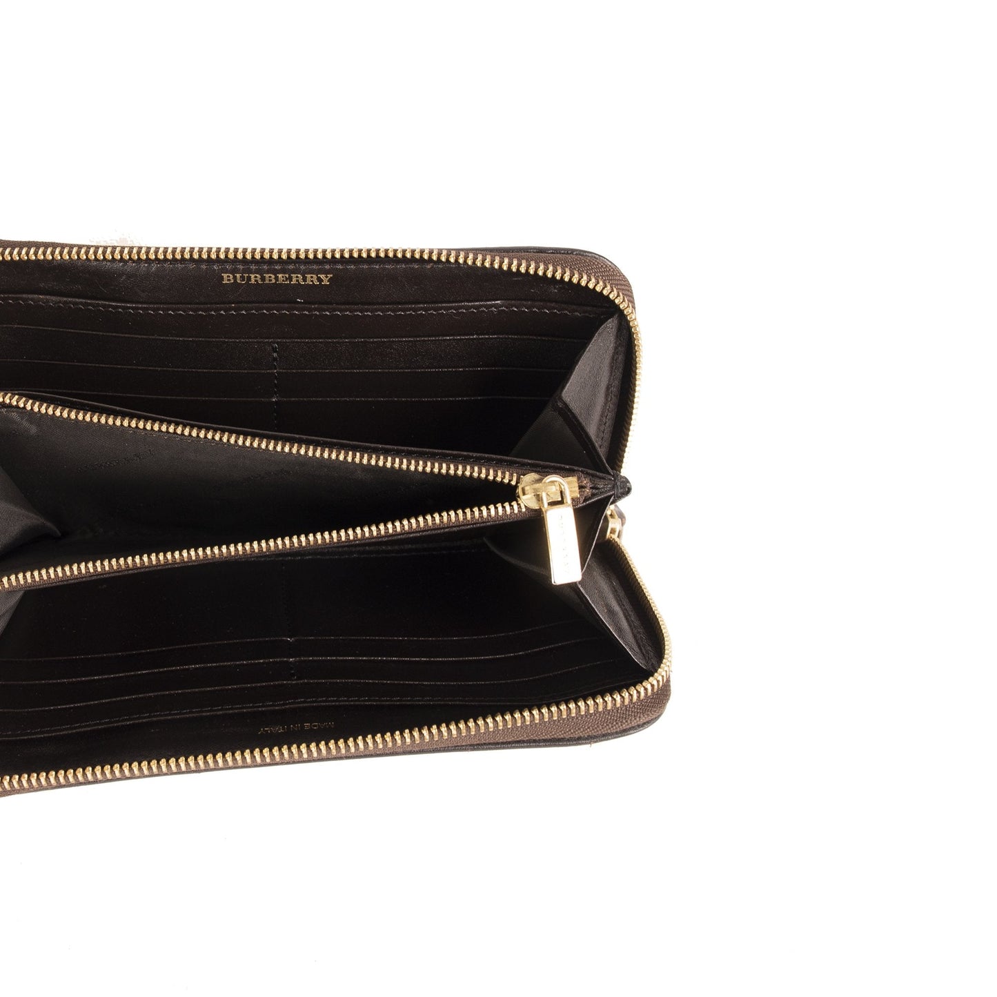 Burberry Haymarket Check Zip Wallet