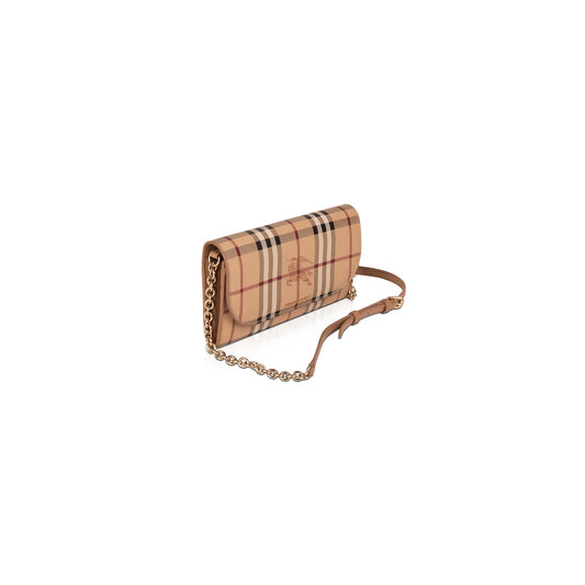 Burberry Haymarket Henley Wallet on Chain