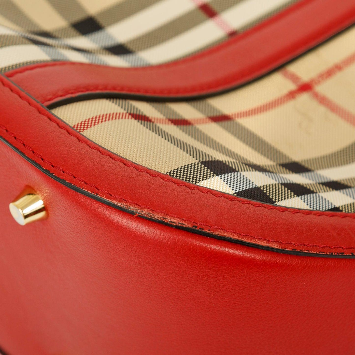 Burberry Horseferry Check Small Orchard Bowling Bag