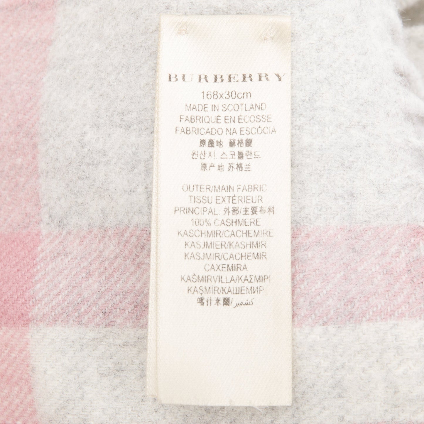 Burberry Horseferry House Check Cashmere Scarf