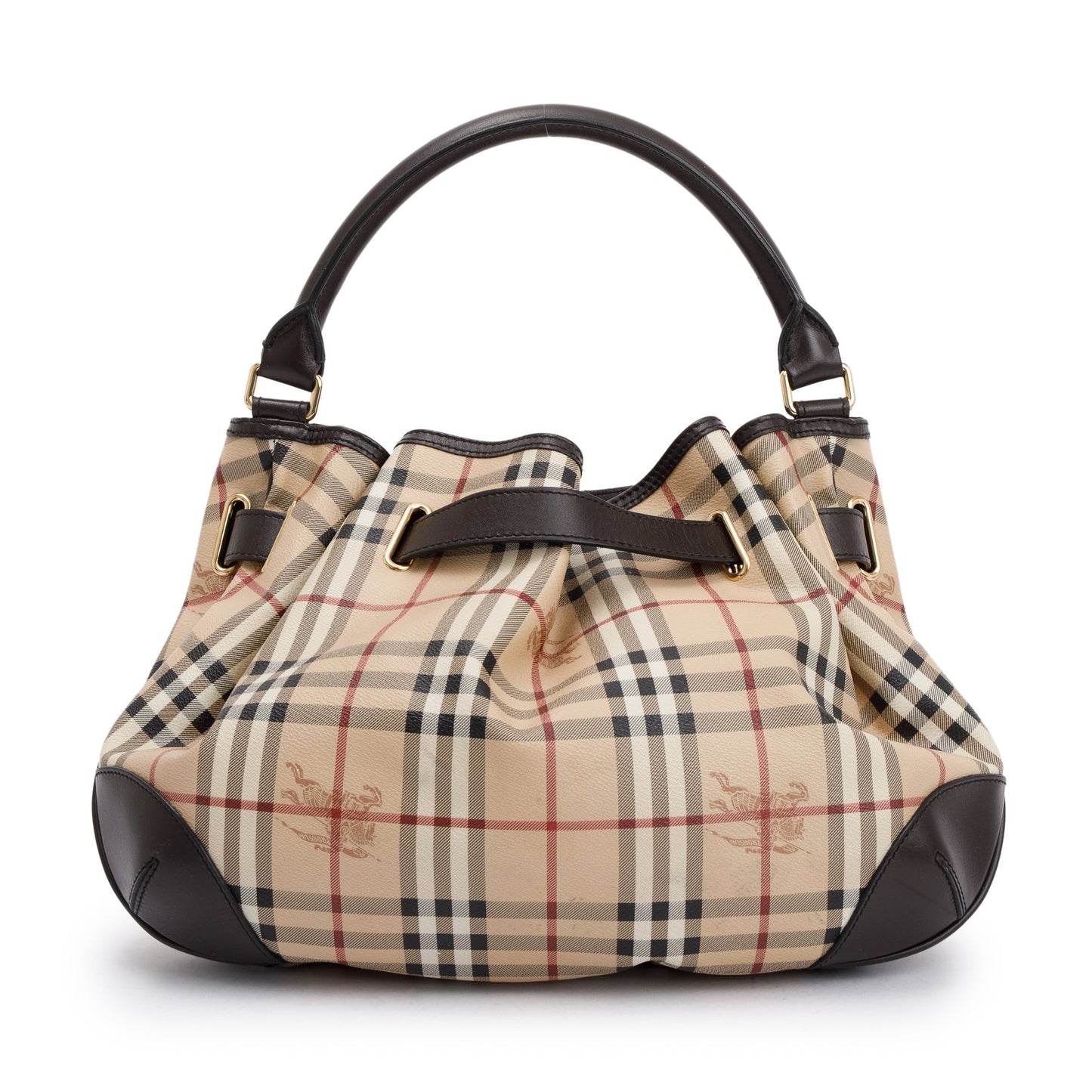 Burberry House Check Canvas Medium Willenmore Hobo Bag