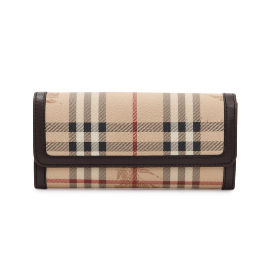 Burberry House Check Continental Wallet