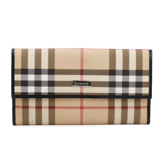 Burberry House Check Continental Wallet