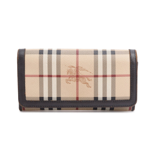 Burberry House Check Continental Wallet