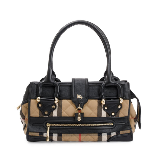 Burberry House Check Quilted Canvas Large Manor Tote Bag
