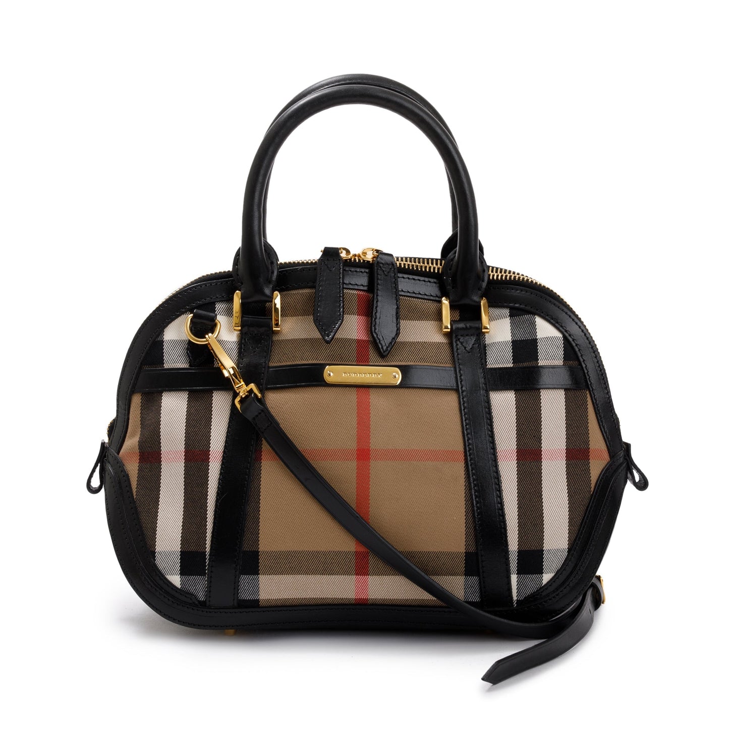 Burberry House Check Small Orchard Bowling Bag