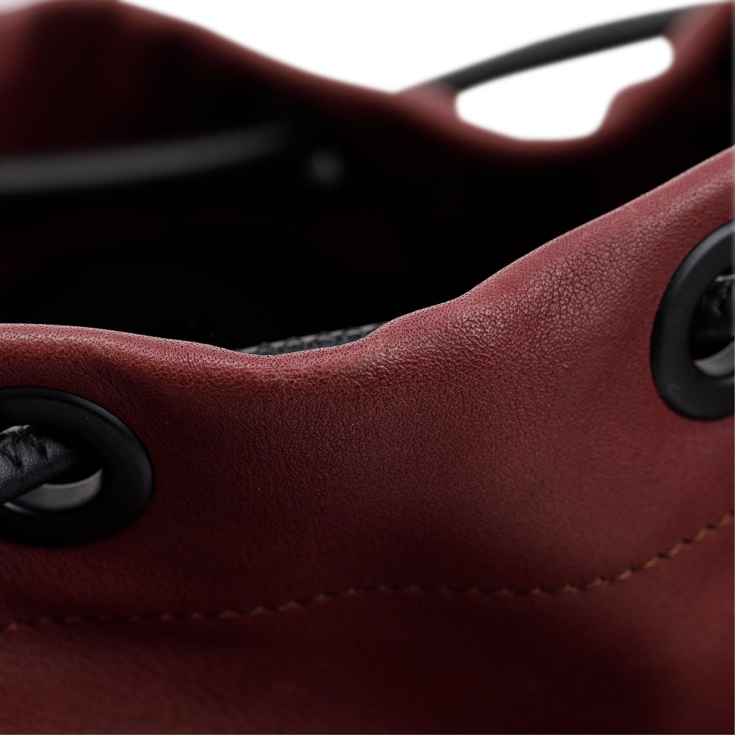 Burberry Large Burgundy Leather Rucksack Backpack