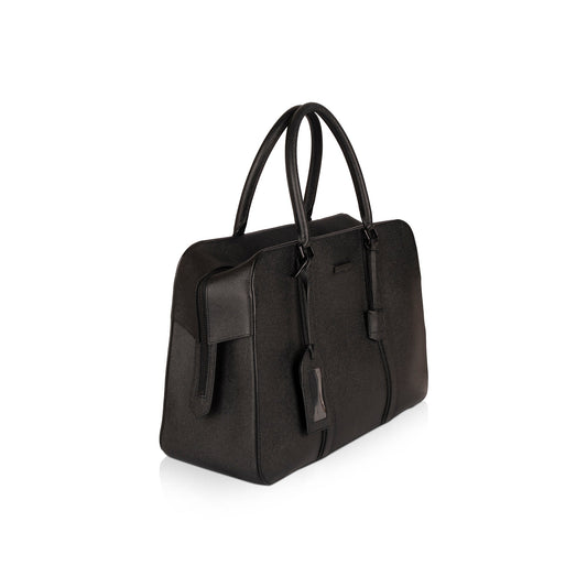Burberry Large Textured Leather Briefcase