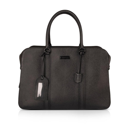 Burberry Large Textured Leather Briefcase