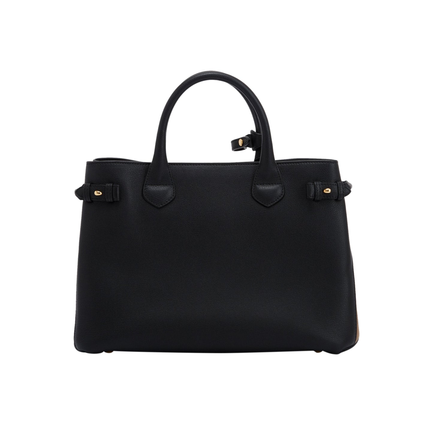 Burberry Leather & House Check Medium Banner Tote